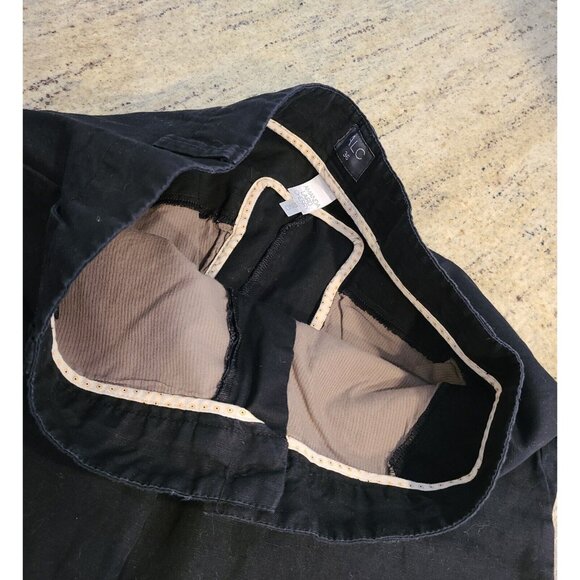 A.L.C. Women's Size 36 Asymmetric Hem Black Preppy Cotton Blend 36x24" Capri XL - Picture 11 of 16